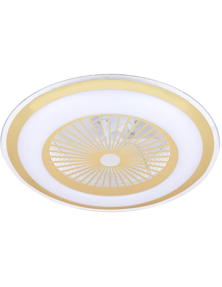 Milagro Plafoniera LED ZONDA GOLD 48W z wentylatorem ML8505