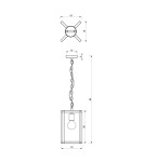 Milagro Lampa wisząca ARNOLD 1xE27 MLP8562 Milagro Lampa wisząca ARNOLD 1xE27 MLP8562