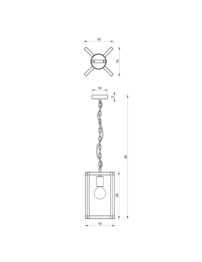 Milagro Lampa wisząca ARNOLD 1xE27 MLP8562 Milagro Lampa wisząca ARNOLD 1xE27 MLP8562