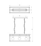 Milagro Lampa wisząca ARNOLD 3xE27 MLP8563 Milagro Lampa wisząca ARNOLD 3xE27 MLP8563