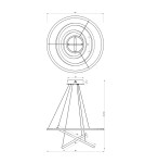 Milagro Lampa wisząca GALAXIA GOLD 85W LED ML8425 Milagro Lampa wisząca GALAXIA GOLD 85W LED ML8425