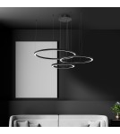 Lampy wiszące okręgi - Milagro Lampa wisząca GALAXIA BLACK 85W LED ML8789 - product 6