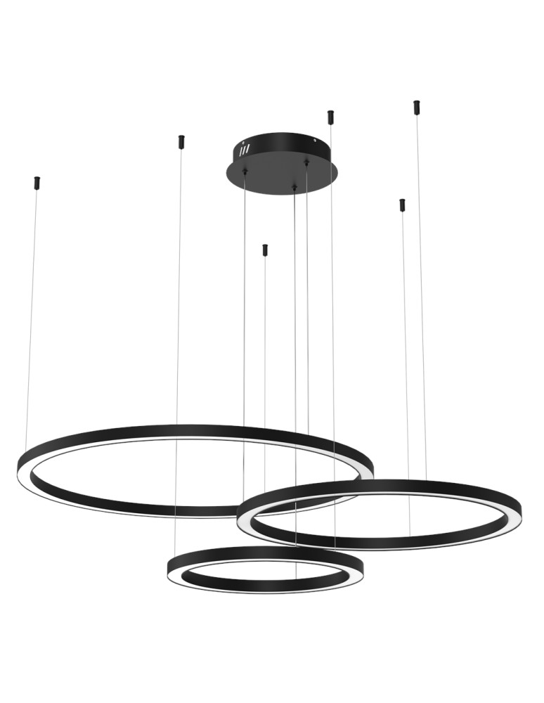 Milagro Lampa wisząca GALAXIA BLACK 85W LED ML8789