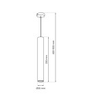 Milagro Lampa wisząca HUDSON BLACK 1xGU10 MLP8791 Milagro Lampa wisząca HUDSON BLACK 1xGU10 MLP8791