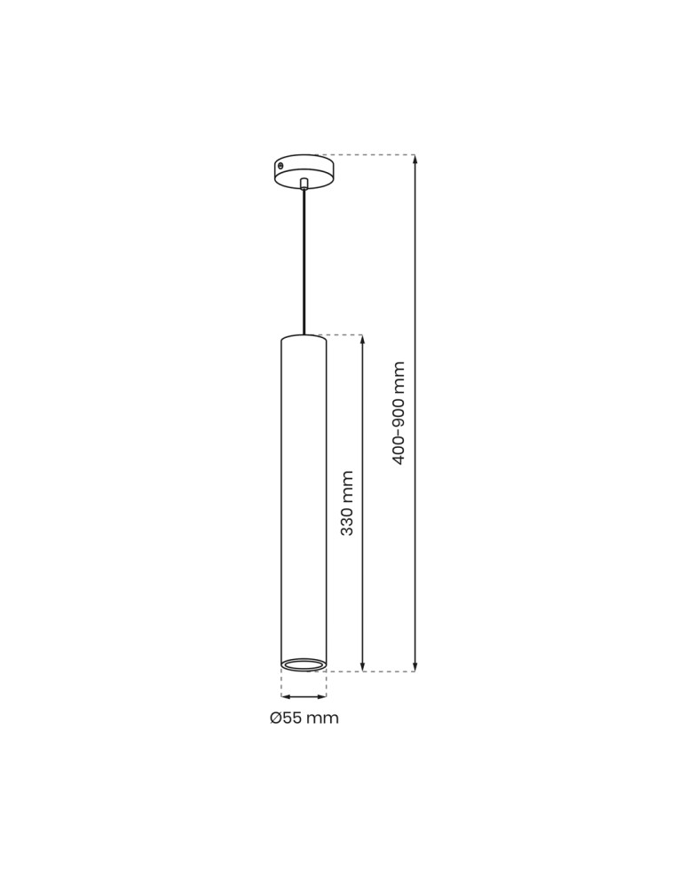Milagro Lampa wisząca HUDSON BLACK 1xGU10 MLP8791 Milagro Lampa wisząca HUDSON BLACK 1xGU10 MLP8791