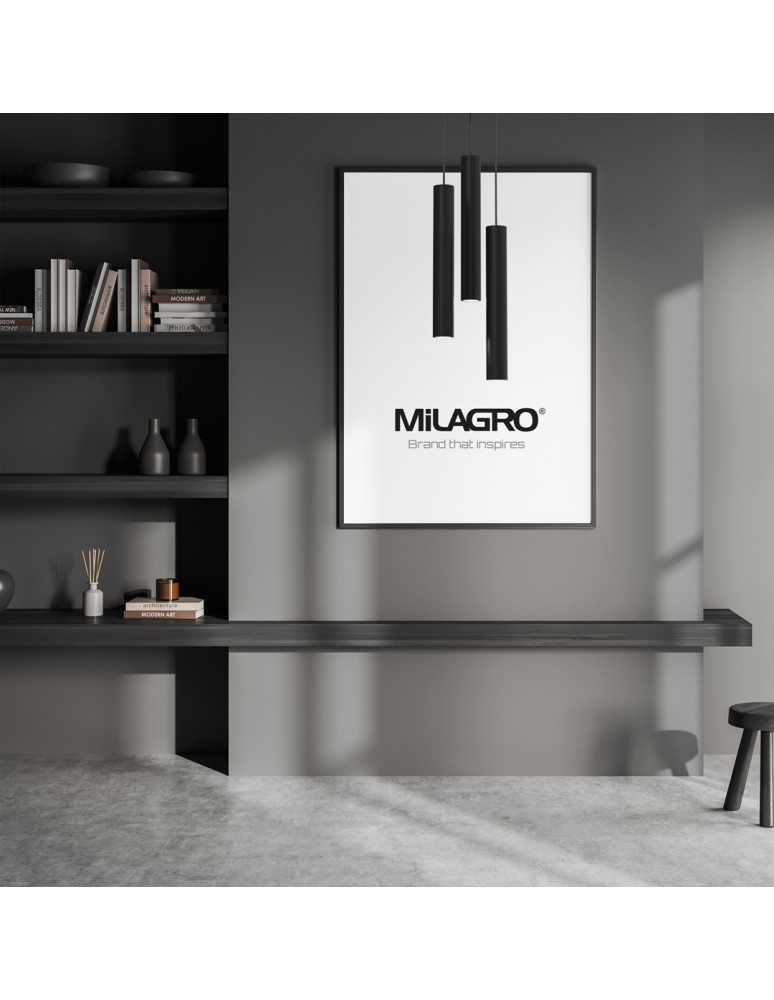 Milagro Lampa wisząca HUDSON BLACK 3xGU10 MLP8793