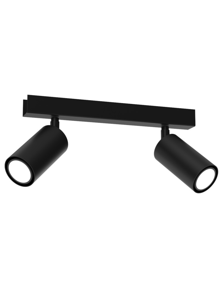 Milagro Lampa sufitowa HUDSON BLACK 2xGU10 MLP8795 Milagro Lampa sufitowa HUDSON BLACK 2xGU10 MLP8795