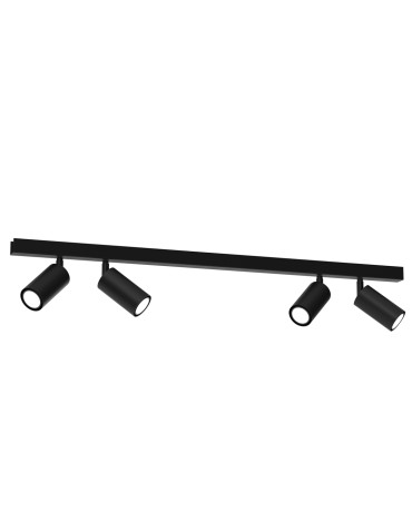 Milagro Lampa sufitowa HUDSON BLACK 4xGU10 MLP8797