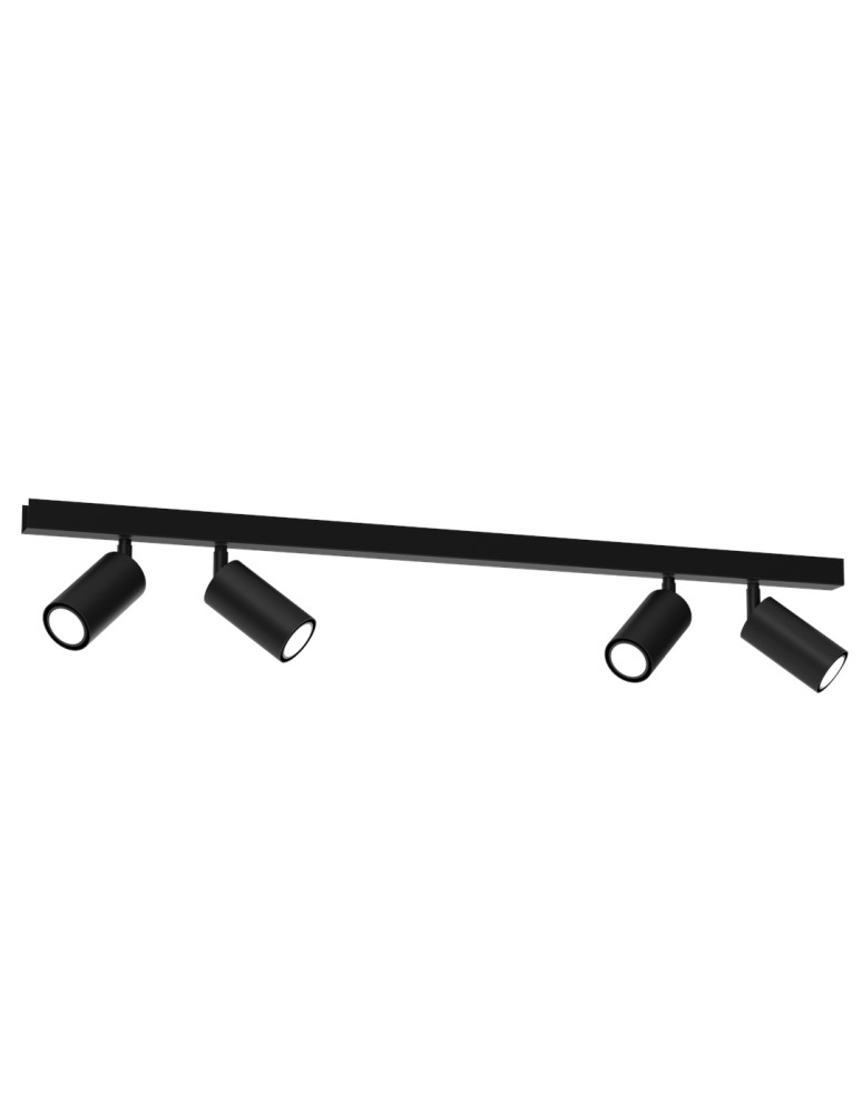 Milagro Lampa sufitowa HUDSON BLACK 4xGU10 MLP8797 Milagro Lampa sufitowa HUDSON BLACK 4xGU10 MLP8797