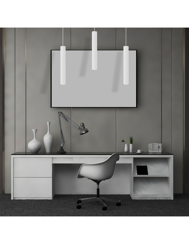 Milagro Lampa wisząca HUDSON WHITE 3xGU10 MLP8799