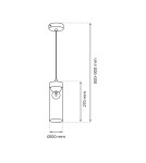 Milagro Lampa wisząca ELICA 1xE27 MLP8664 Milagro Lampa wisząca ELICA 1xE27 MLP8664