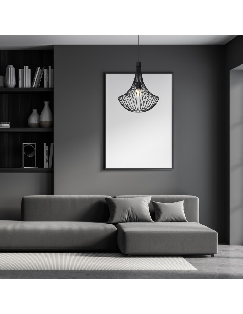 Milagro Lampa wisząca CESTA BLACK 1xE27 MLP8670 Milagro Lampa wisząca CESTA BLACK 1xE27 MLP8670