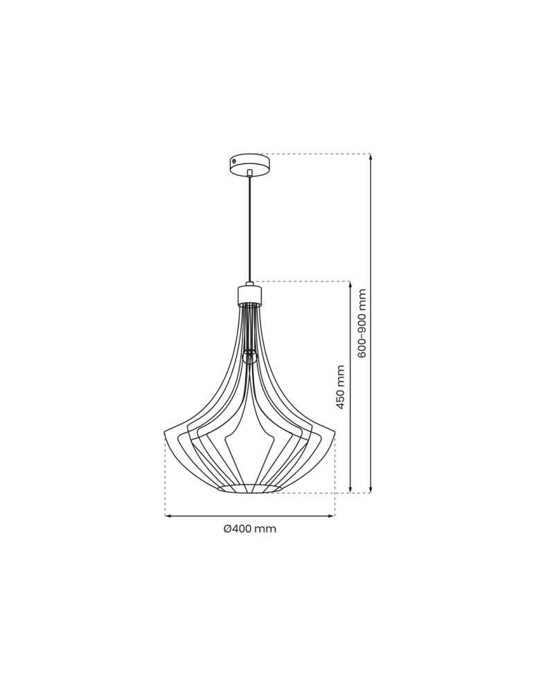 Milagro Lampa wisząca CESTA WHITE 1xE27 MLP8671 Milagro Lampa wisząca CESTA WHITE 1xE27 MLP8671