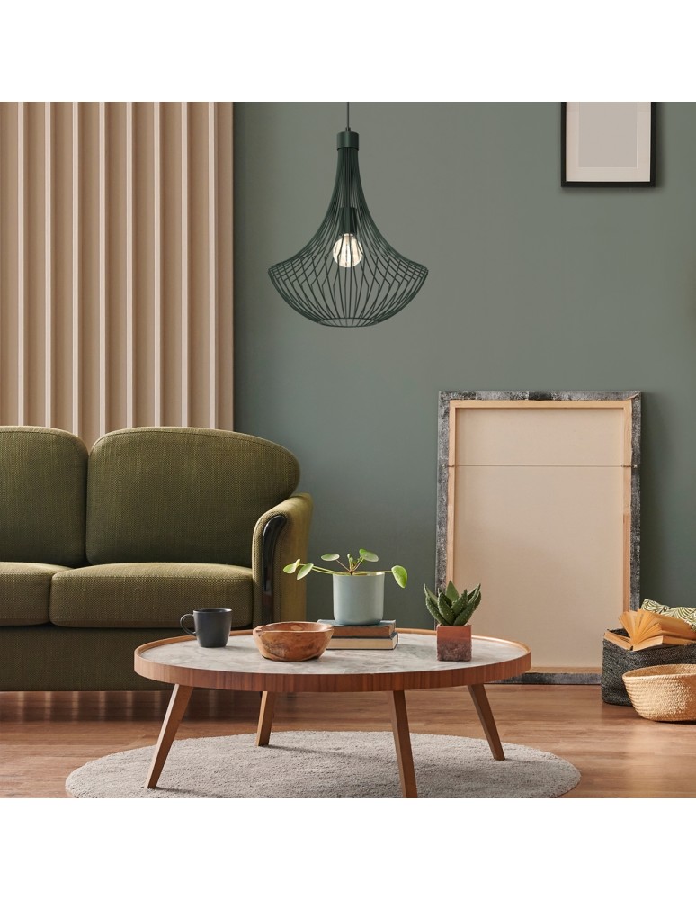 Milagro Lampa wisząca CESTA GREEN 1xE27 MLP8672 Milagro Lampa wisząca CESTA GREEN 1xE27 MLP8672
