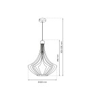 Milagro Lampa wisząca CESTA GREEN 1xE27 MLP8672 Milagro Lampa wisząca CESTA GREEN 1xE27 MLP8672