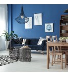 Lampy wiszące niebieskie - Milagro Lampa wisząca CESTA NAVY BLUE 1xE27 MLP8673 - product 4
