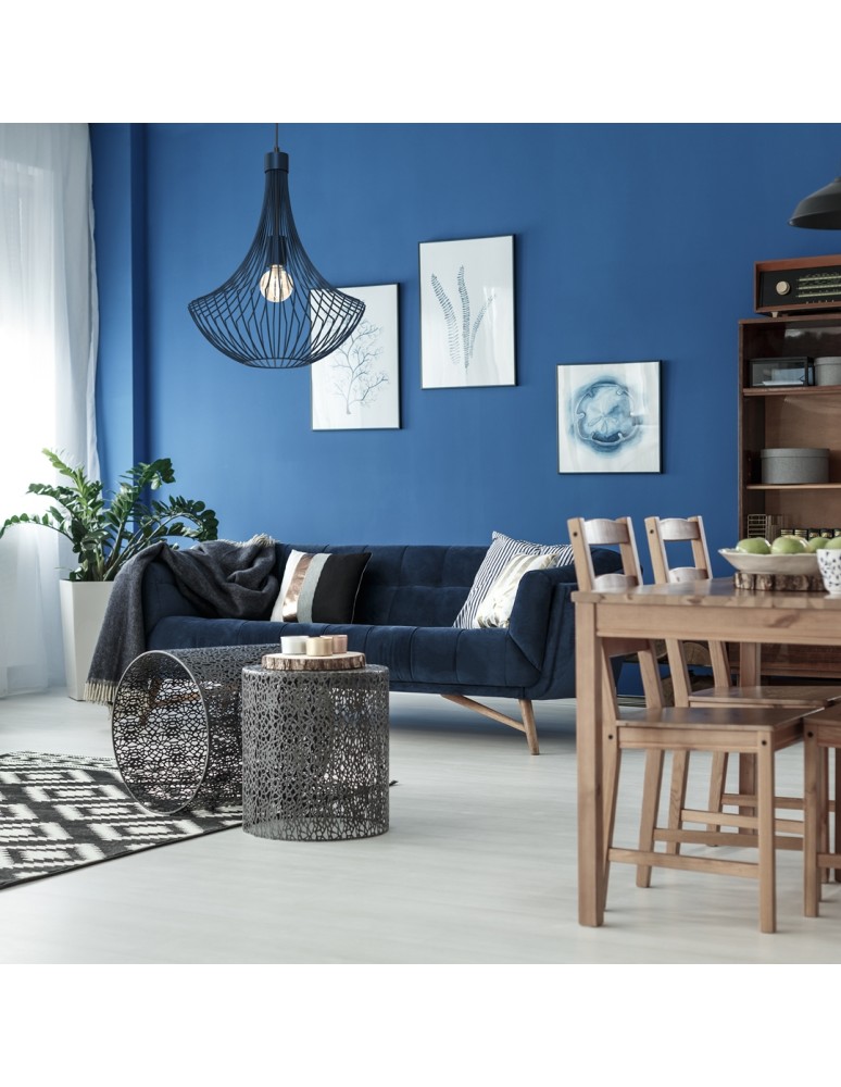 Milagro Lampa wisząca CESTA NAVY BLUE 1xE27 MLP8673