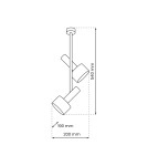Milagro Lampa sufitowa LINTERNA 2xGX53 MLP8676 Milagro Lampa sufitowa LINTERNA 2xGX53 MLP8676