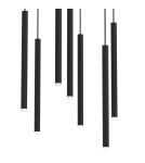 Lampy wiszące sople - Milagro Lampa wisząca MONZA BLACK 7xG9 max 8W LED MLP8842 - product 2