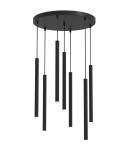 Lampy wiszące sople - Milagro Lampa wisząca MONZA BLACK 7xG9 max 8W LED MLP8842 - product 6
