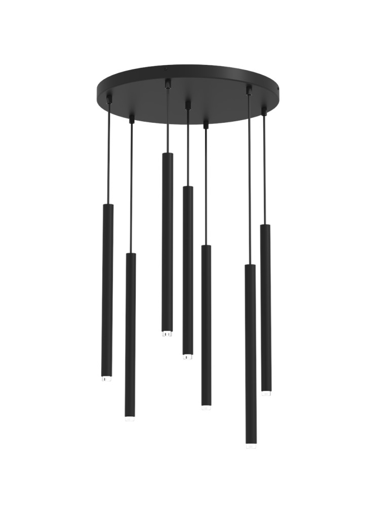 Milagro Lampa wisząca MONZA BLACK 7xG9 max 8W LED MLP8842