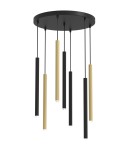 Lampy wiszące sople - Milagro Lampa wisząca MONZA BRASS 7xG9 max 8W LED MLP8843 - product 1