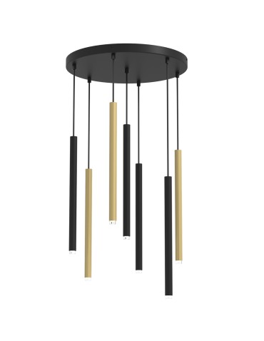Milagro Lampa wisząca MONZA BRASS 7xG9 max 8W LED MLP8843