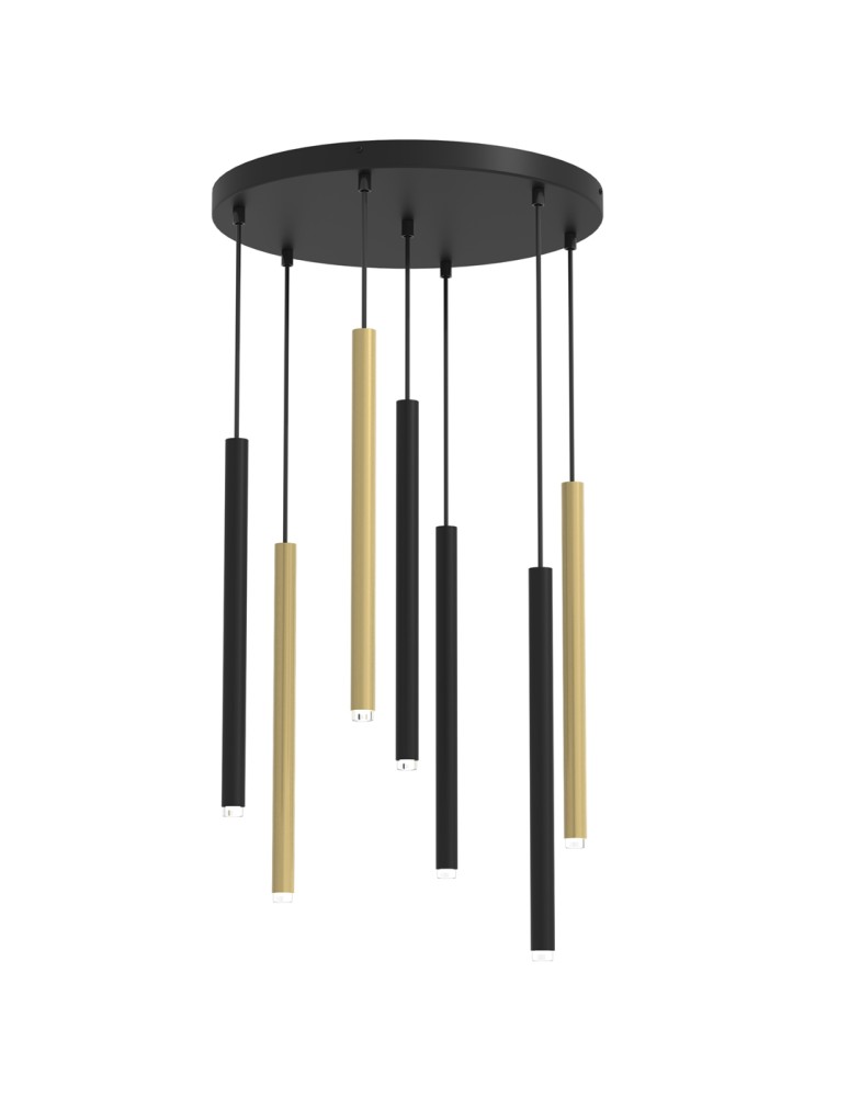 Milagro Lampa wisząca MONZA BRASS 7xG9 max 8W LED MLP8843