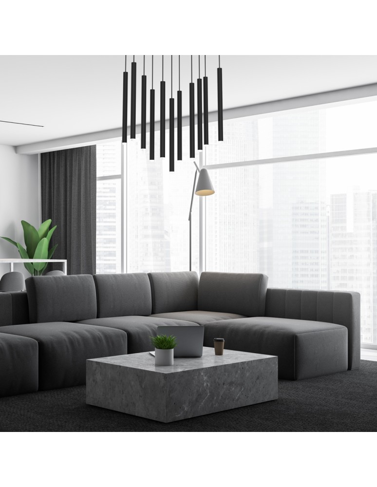 Milagro Lampa wisząca MONZA BLACK 11xG9 max 8W LED MLP8844 Milagro Lampa wisząca MONZA BLACK 11xG9 max 8W LED MLP8844