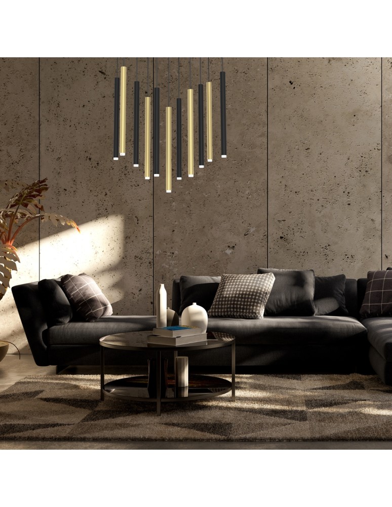 Milagro Lampa wisząca MONZA BRASS 11xG9 max 8W LED MLP8845 Milagro Lampa wisząca MONZA BRASS 11xG9 max 8W LED MLP8845