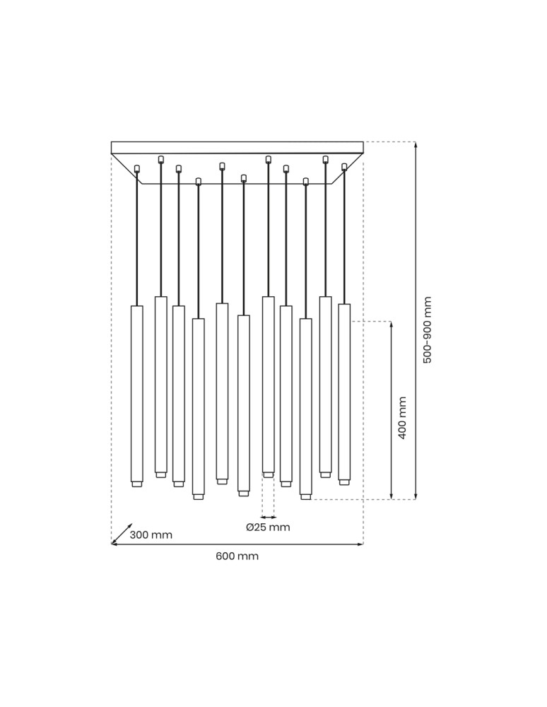Milagro Lampa wisząca MONZA BRASS 11xG9 max 8W LED MLP8845 Milagro Lampa wisząca MONZA BRASS 11xG9 max 8W LED MLP8845