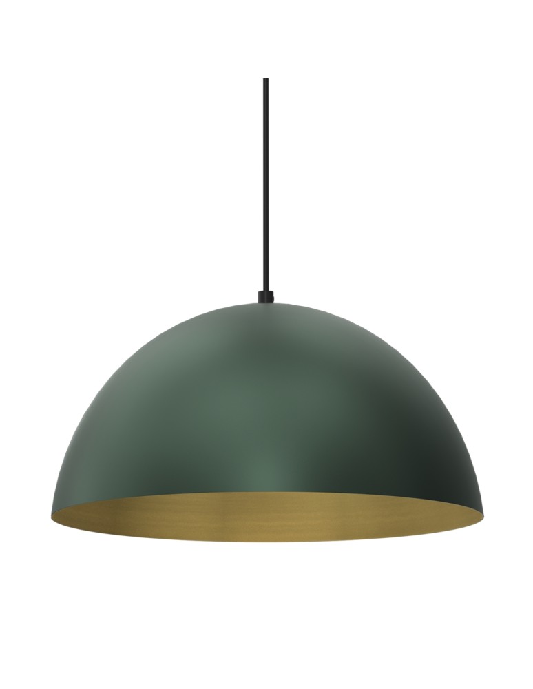 Milagro Lampa wisząca BETA GREEN/GOLD 1xE27 35cm MLP8286