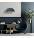 Lampy wiszące niebieskie - Milagro Lampa wisząca BETA NAVY BLUE/GOLD 1xE27 45cm MLP8289 - product 3