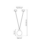 Milagro Lampa wisząca CAPRI 1xG9 MLP8817 Milagro Lampa wisząca CAPRI 1xG9 MLP8817