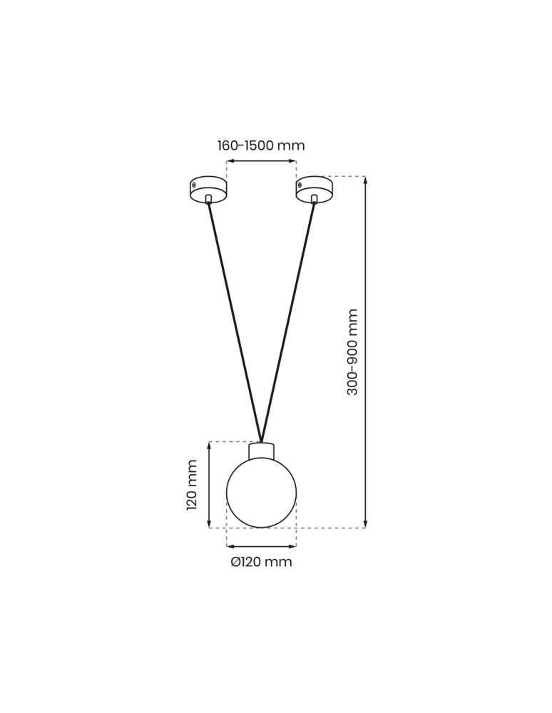Milagro Lampa wisząca CAPRI 1xG9 MLP8817 Milagro Lampa wisząca CAPRI 1xG9 MLP8817