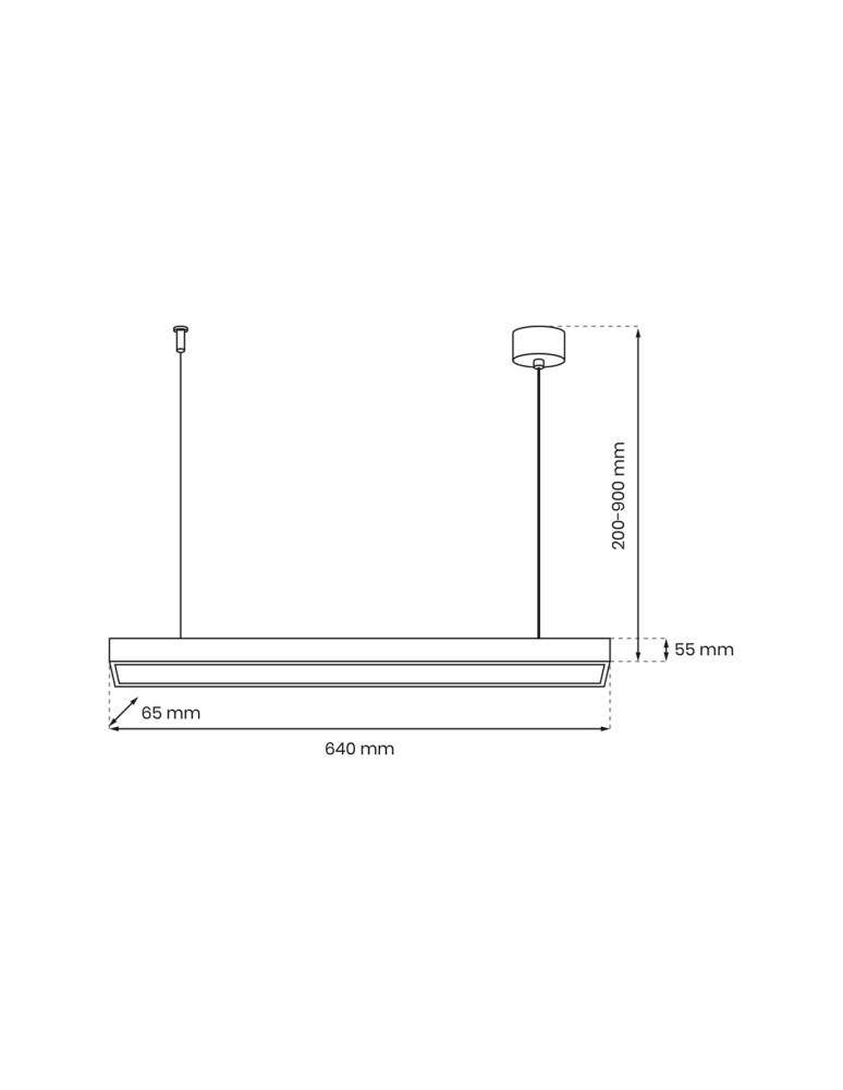 Milagro Lampa wisząca LUNGO 1xT8 9W LED MLP8911 Milagro Lampa wisząca LUNGO 1xT8 9W LED MLP8911