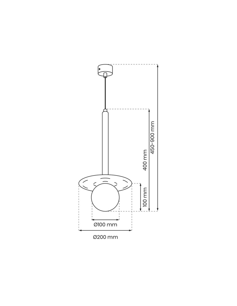 Milagro Lampa wisząca FUTURA 1xG9 MLP8913