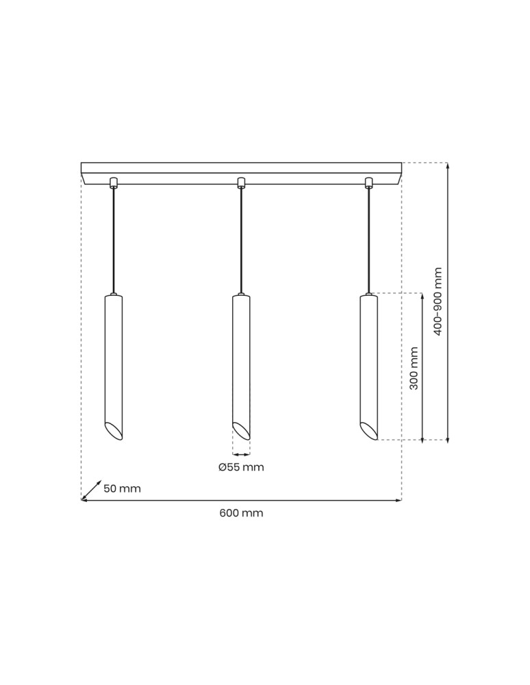 Lampy wiszące - Milagro Lampa wisząca CORTE 3xGU10 MLP8829 - product kolory-swiatla.pl 5