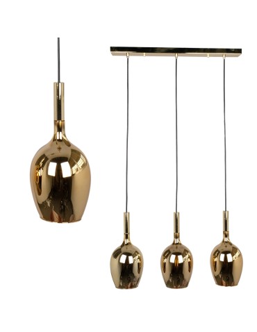 Milagro Lampa wisząca LUGANO GOLD 3xE14 ML8816