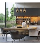 Lampy wiszące - Milagro Lampa wisząca LUGANO GOLD 3xE14 ML8816 - product 6