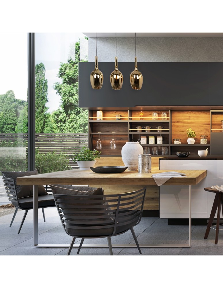 Milagro Lampa wisząca LUGANO GOLD 3xE14 ML8816