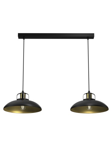Milagro Lampa wisząca FELIX BLACK/GOLD 2xE27 MLP8907