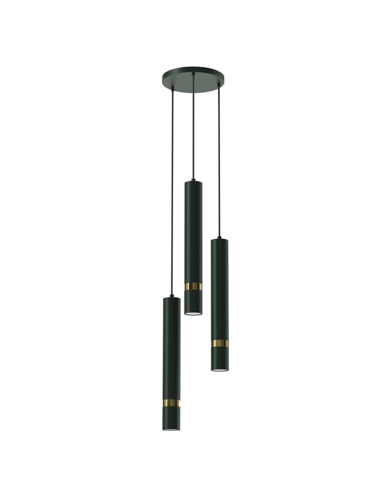 Milagro Lampa wisząca JOKER GREEN/GOLD 3xGU10 MLP8919 Milagro Lampa wisząca JOKER GREEN/GOLD 3xGU10 MLP8919