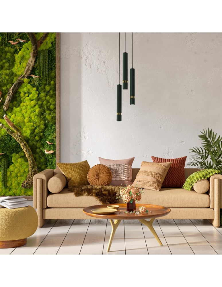Milagro Lampa wisząca JOKER GREEN/GOLD 3xGU10 MLP8919 Milagro Lampa wisząca JOKER GREEN/GOLD 3xGU10 MLP8919