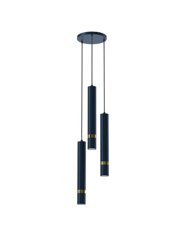 Milagro Lampa wisząca JOKER NAVY BLUE/GOLD 3xGU10 MLP8920