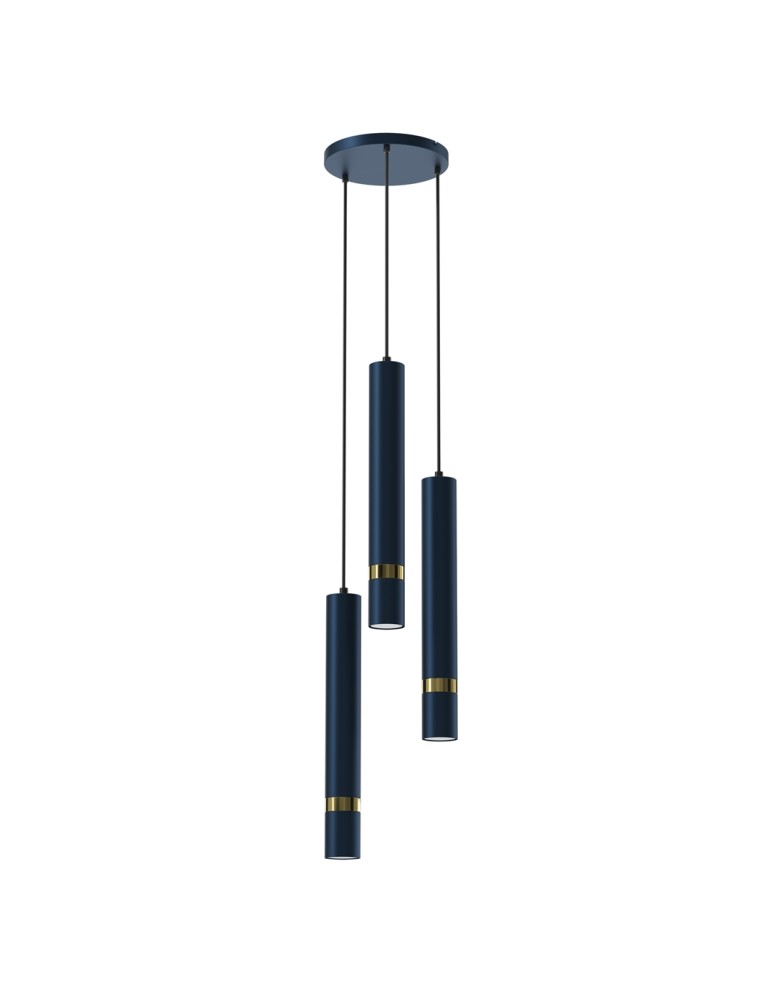 Milagro Lampa wisząca JOKER NAVY BLUE/GOLD 3xGU10 MLP8920