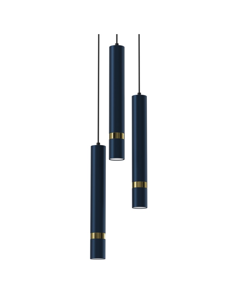 Milagro Lampa wisząca JOKER NAVY BLUE/GOLD 3xGU10 MLP8920