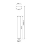 Lampy wiszące - Milagro Lampa wisząca PORTER BLACK 1xGU10 ML8868 - product 5