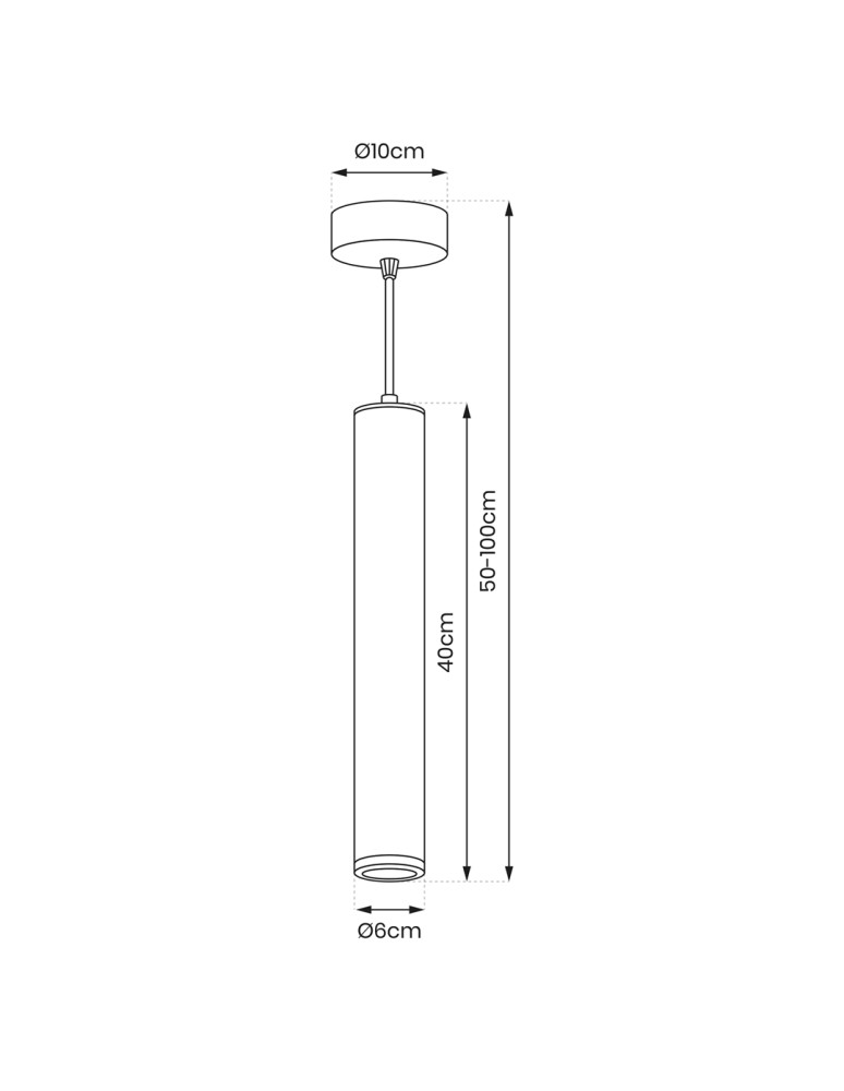 Milagro Lampa wisząca PORTER BLACK 1xGU10 ML8868