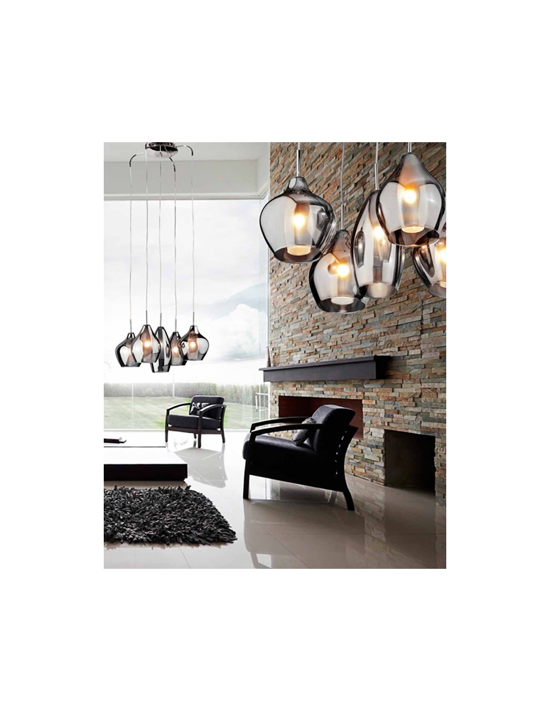Azzardo AMBER MILANO 3 CHROME 3xG9 Wisząca Chrom AZ2149